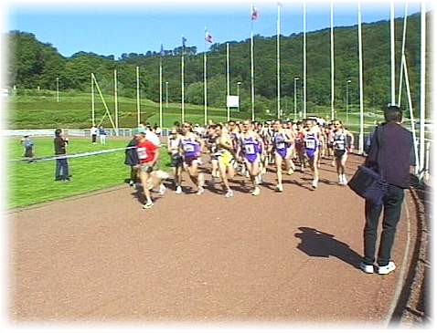 D&eacute;part du parcours en ville