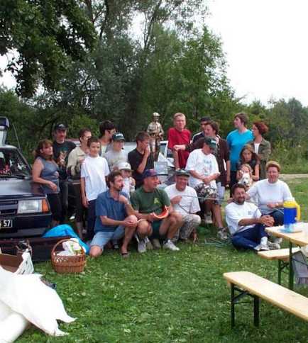 Le groupe avant le casse cro&ucirc;te