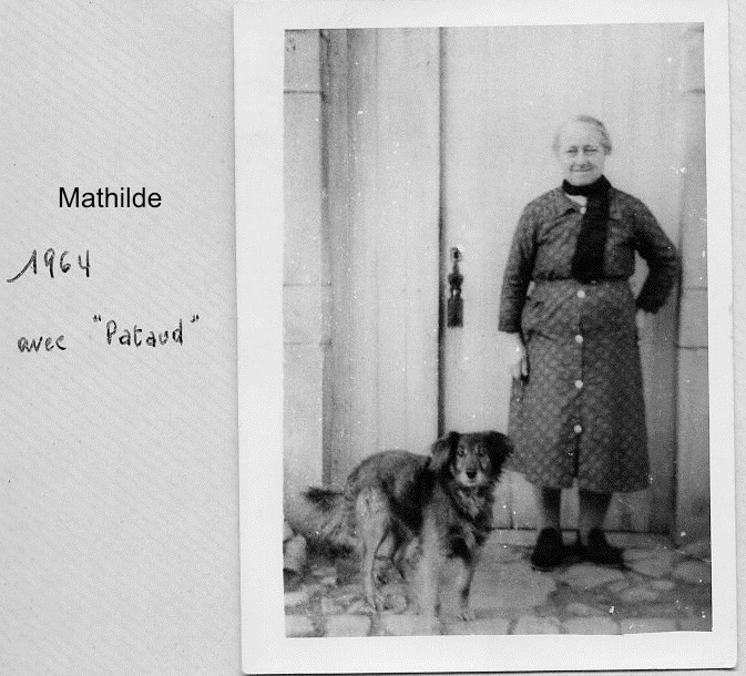 Mathilde PIERON et son chien Pataud