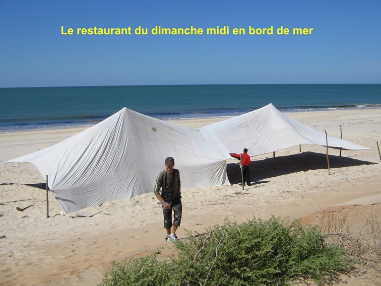 Restaurant en bord de plage Nouakchott 
