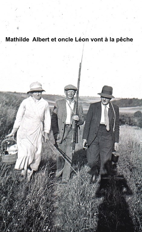 Mathilde Albert et oncle Léon vont à la pêche